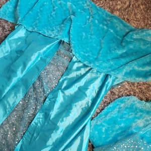 SALE⚡3 FAUX FUR SILKY CURTAINS WITH SEQUIN MESH INSERTS